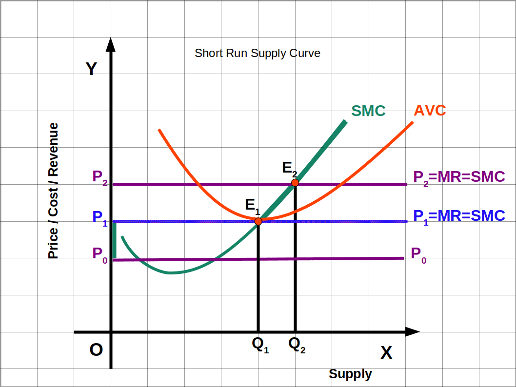 short run supply curve